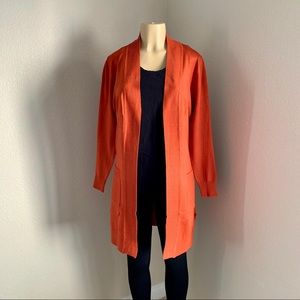 Long Orange Cardigan